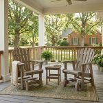 DURAWOOD® Poly 3 Piece Crescent Glider and Side Table Set