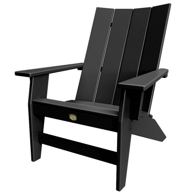 DURAWOOD® Poly Refined Adirondack Chair - Black | HHAC1BLK