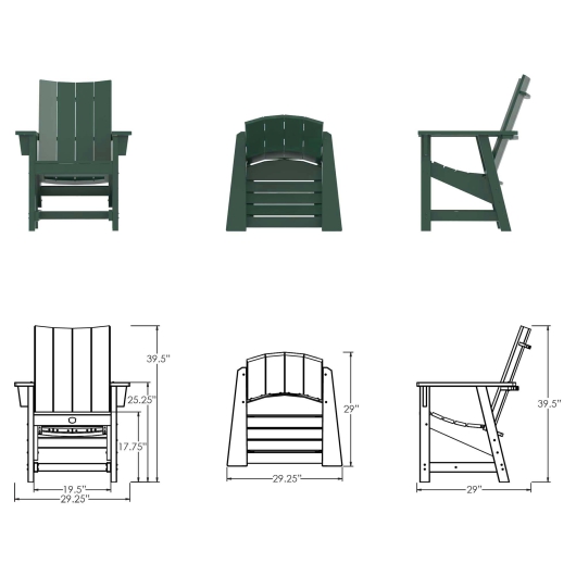 DURAWOOD® Poly Refined Conversation Chair