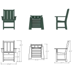DURAWOOD® Refined Dining Chair with Arms