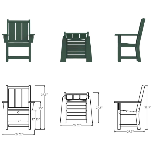 DURAWOOD® Refined Dining Chair with Arms