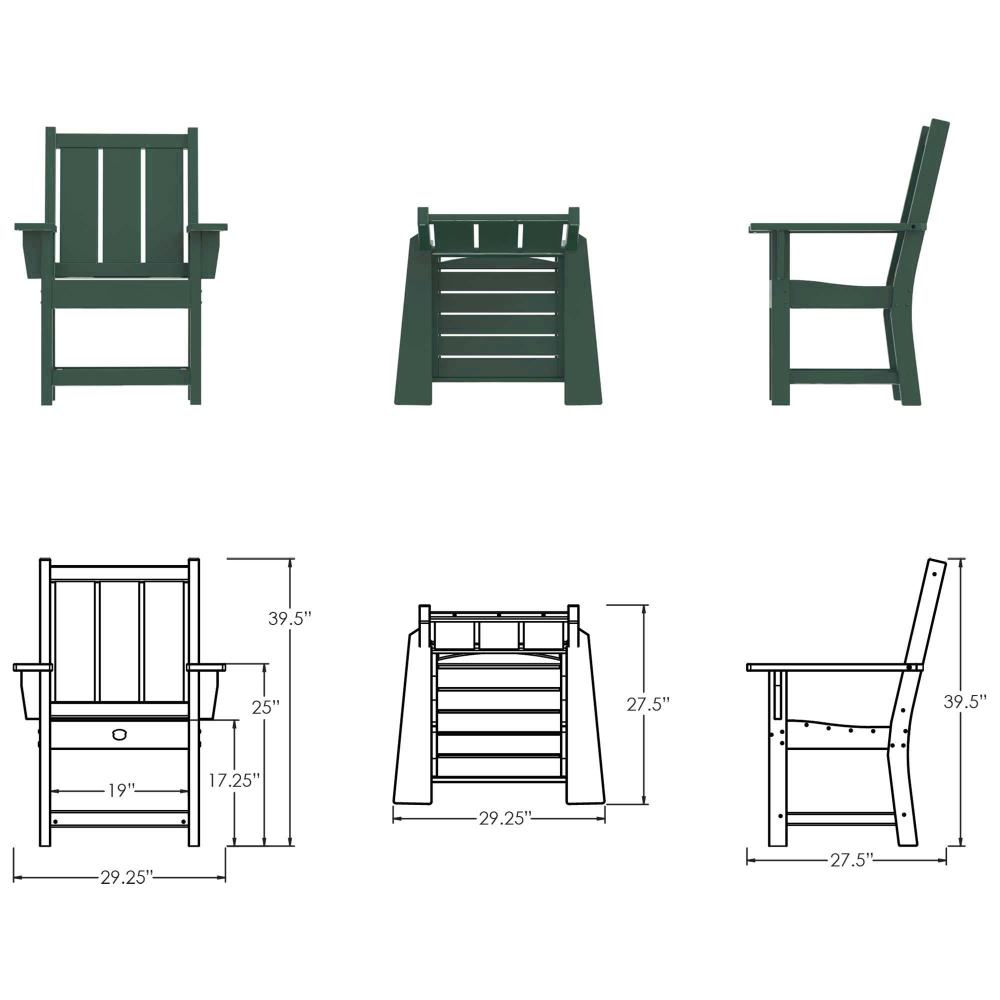 DURAWOOD® Refined Dining Chair with Arms