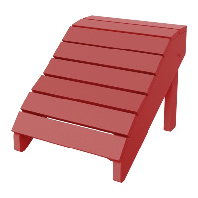 Modern Footrest - Red