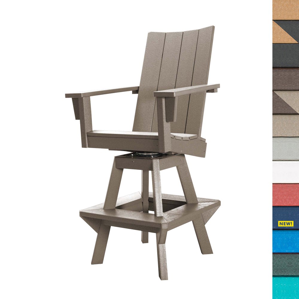 Refined Bar Height Swivel Chair
