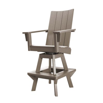 DURAWOOD® Poly Refined Bar Height Swivel Chair