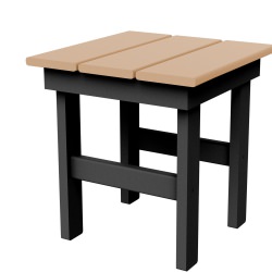 DURAWOOD® Refined Side Table - Black and Cedar