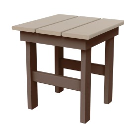 DURAWOOD® Refined Side Table - Chocolate and Weatherwood