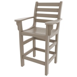 DURAWOOD® Poly Horizontal Counter Height Chair with Arms