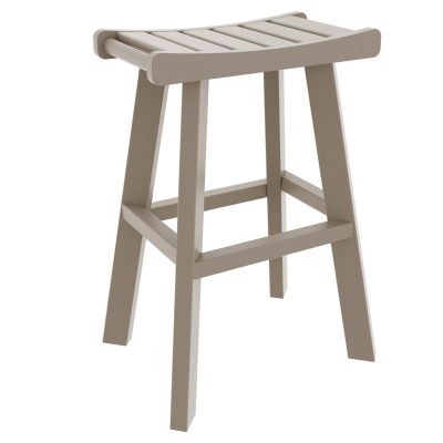 DURAWOOD® Poly Bar Height Saddle Stool