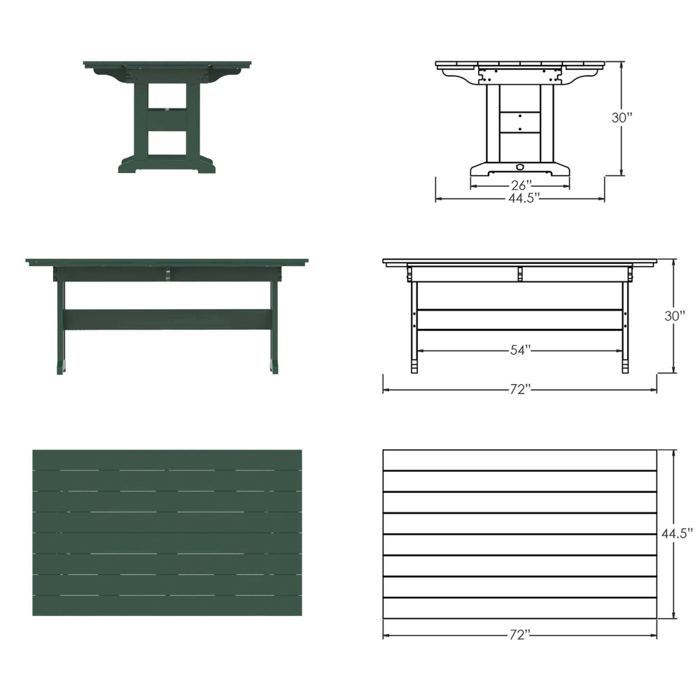 DURAWOOD® Harvest Dining Table - 44 in. x 72 in.