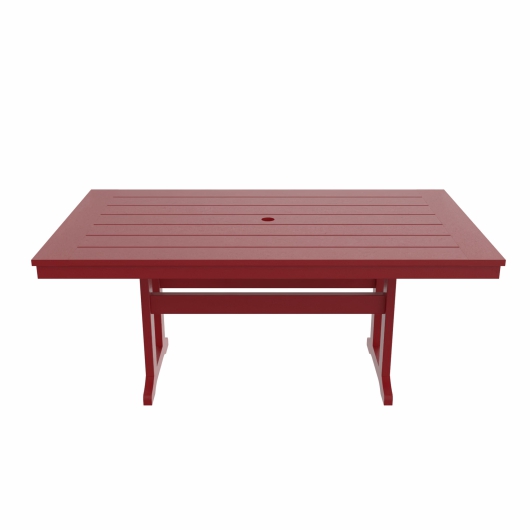 DURAWOOD® Poly Farmhouse Trestle Dining Table