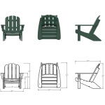 DURAWOOD® Poly Kid's Essentials Adirondack Chair
