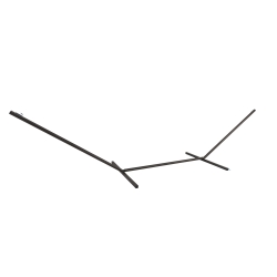 15 ft. Steel Hammock Stand with Powder Coated Finish - Bronze