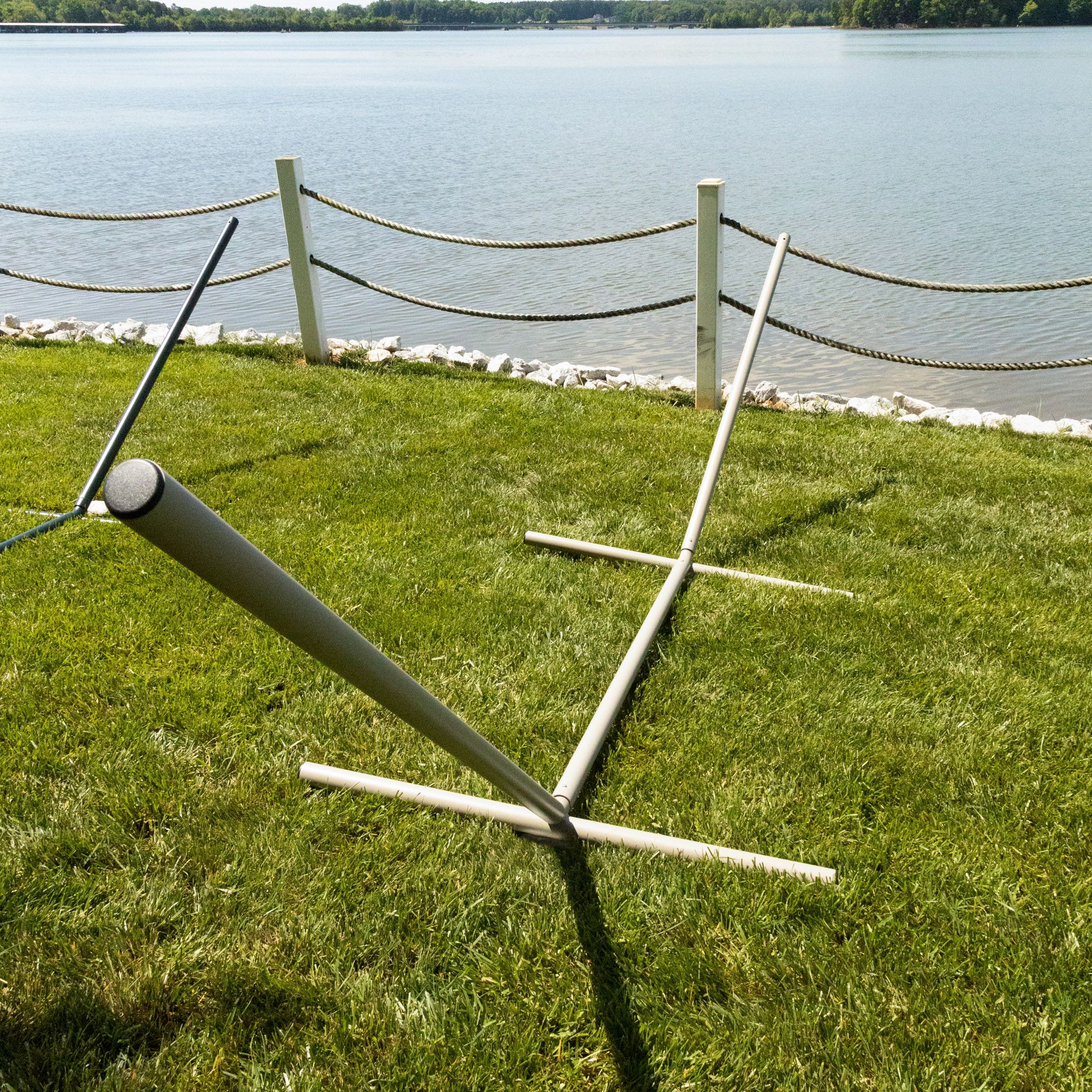 15 ft. Hammock Stand with Powder Coated Steel Tube Frame - Forest