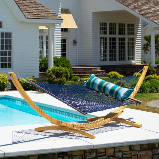 Long  Sunbrella® Hammock Pillow - Expand Calypso