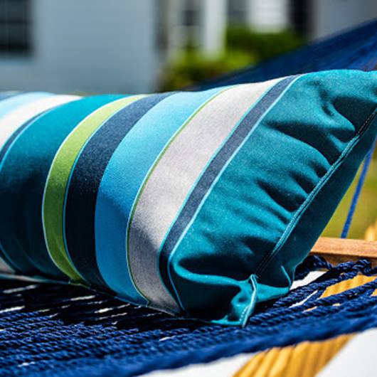 Long  Sunbrella® Hammock Pillow - Expand Calypso