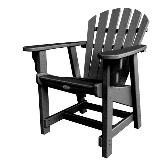 DURAWOOD®  Fanback Conversation Chair - Black