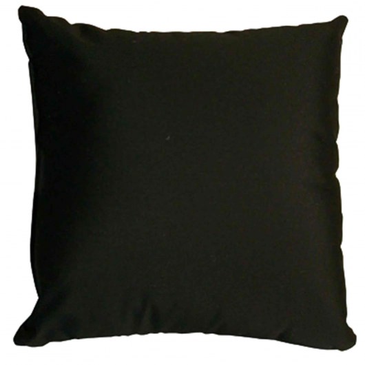 Black Sunbrella Outdoor Throw Pillow
