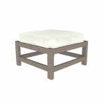DURAWOOD® Poly Comfort Ottoman - Coastal Fog Palette