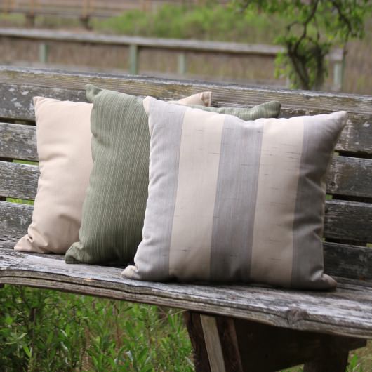 Decade Pewter Sunbrella Designer Porch Pillow