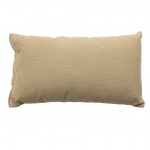 Spectrum Sand Sunbrella Outdoor Throw Pillow 19 in. x 10 in. Rectangle/Lumbar