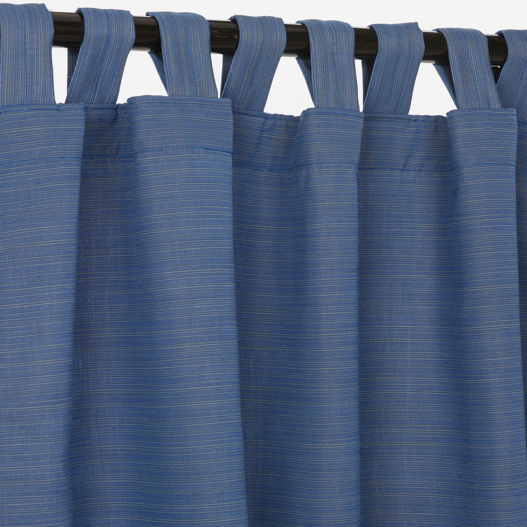 Sunbrella Outdoor Curtain With Tabs In Dupione Galaxy 50 X 84 Sunbrella Outdoor Curtain With Tabs In Dupione Galaxy 50 X 84
