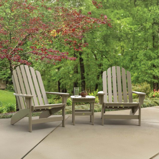 DURAWOOD® Poly Essentials Adirondack Chair and Side Table