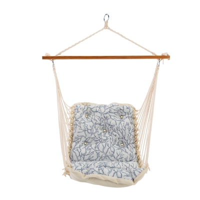 Tufted Cushioned Swing with Swing Spring