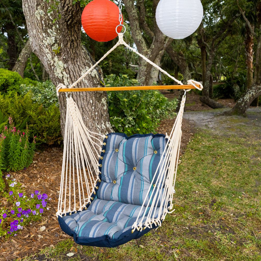 Tufted Sunbrella Cushioned Single Swing - Trusted Coast