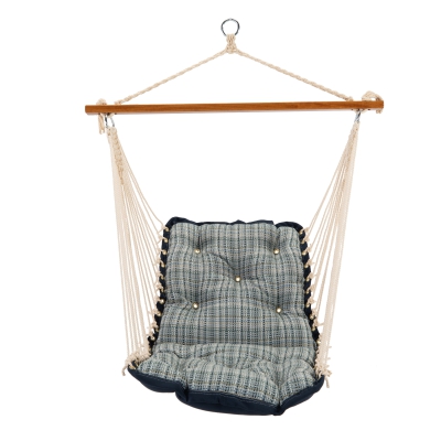 Tufted Sunbrella Cushioned Single Swing - Principle Lagoon