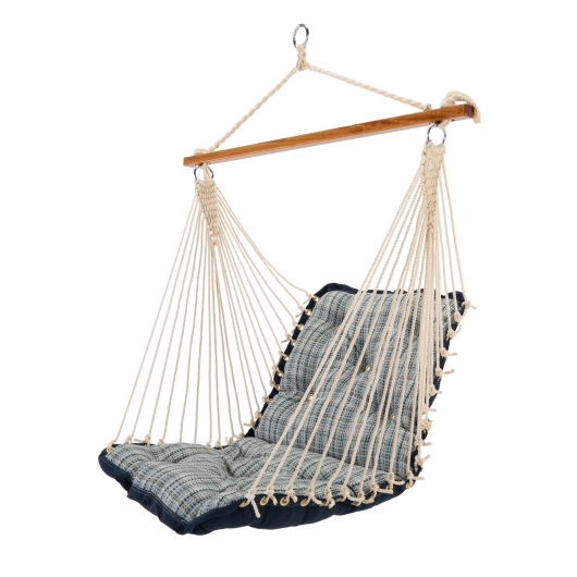 Tufted Sunbrella Cushioned Single Swing - Principle Lagoon