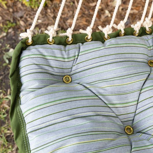 Tufted Sunbrella Cushioned Single Swing - Refine Cactus