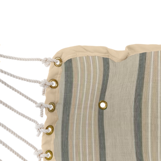 Tufted Sunbrella Cushioned Single Swing - Cove Pebble