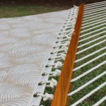 Large Quilted Acrylic Hammock - Desert Palms