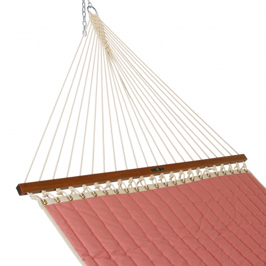Large Quilted Fabric Hammock - Watermelon Stripe