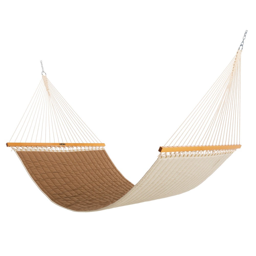 Large Quilted Sunbrella Fabric Hammock - Canvas Cork