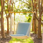 Sunbrella Single Cushion Swing - Cast Mist