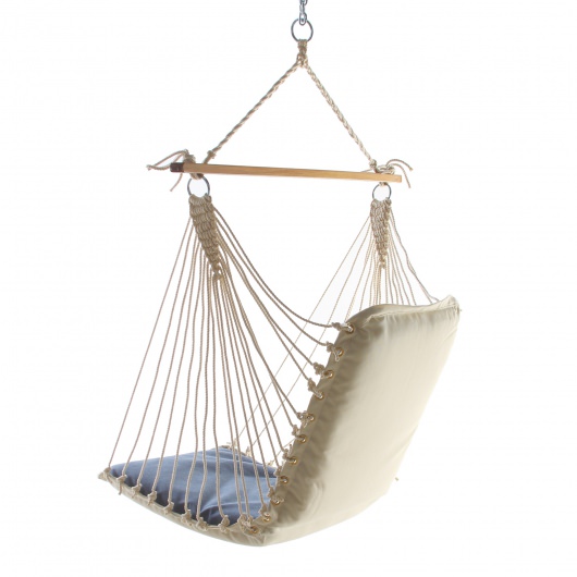 Sunbrella Cushioned Single Swing - Heritage Denim