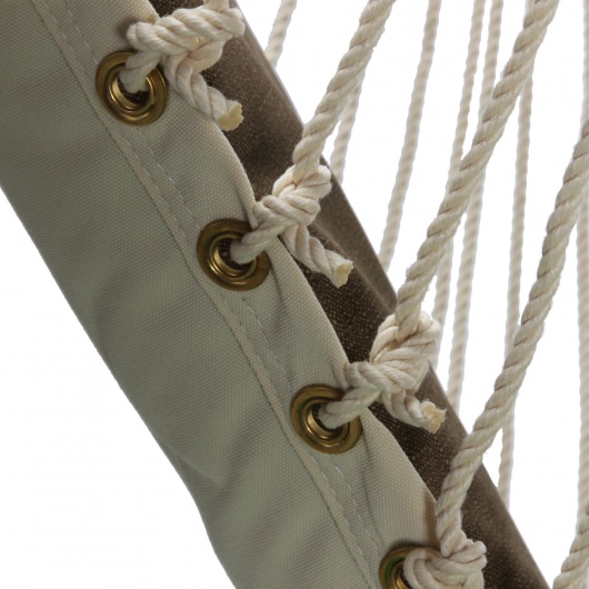 Polyester Cushioned Single Swing - Dominica Textured Harbor Brown