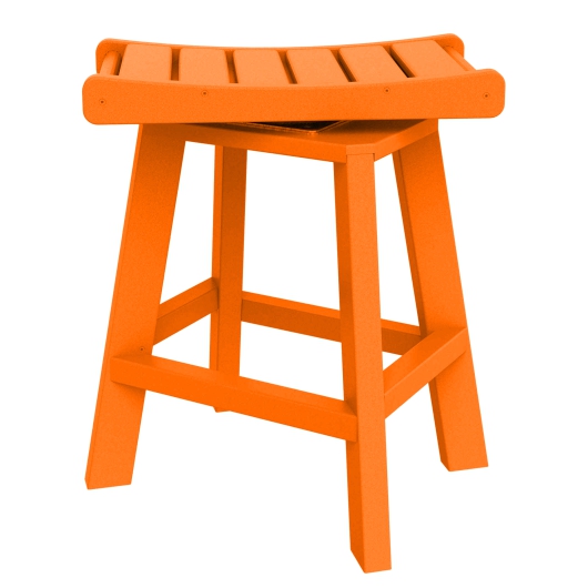 DURAWOOD® Poly Swivel Saddle Counter Height Stool