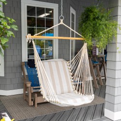 Sunbrella Cushioned Single Swing - Range Dune