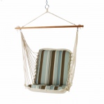 Polyester Cushioned Single Swing - Montserrat Surf Stripe