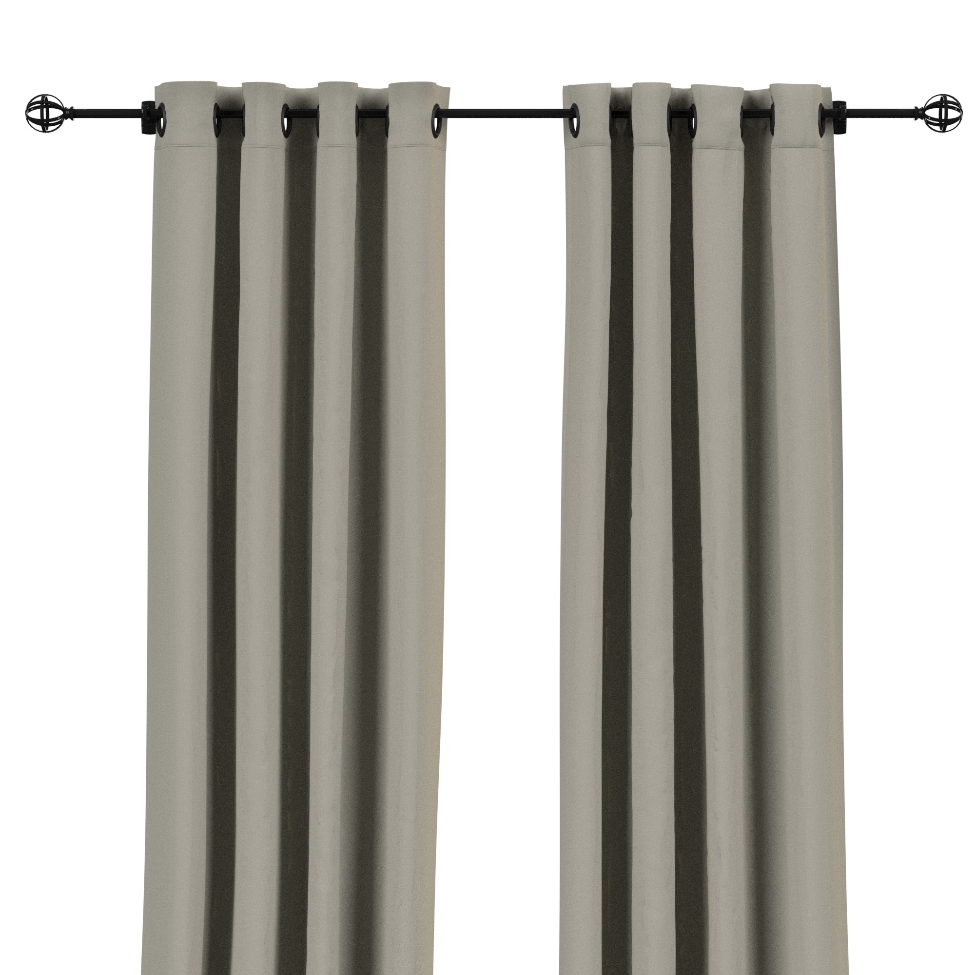 Sunbrella Spectrum Dove Outdoor Curtain with Grommets