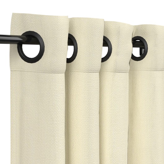 Sunbrella Spectrum Eggshell Outdoor Curtain with Grommets