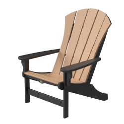 DURAWOOD® Sunrise Adirondack Chair - Black and Cedar