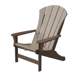 DURAWOOD® Sunrise Adirondack Chair - Chocolate and Weatherwood