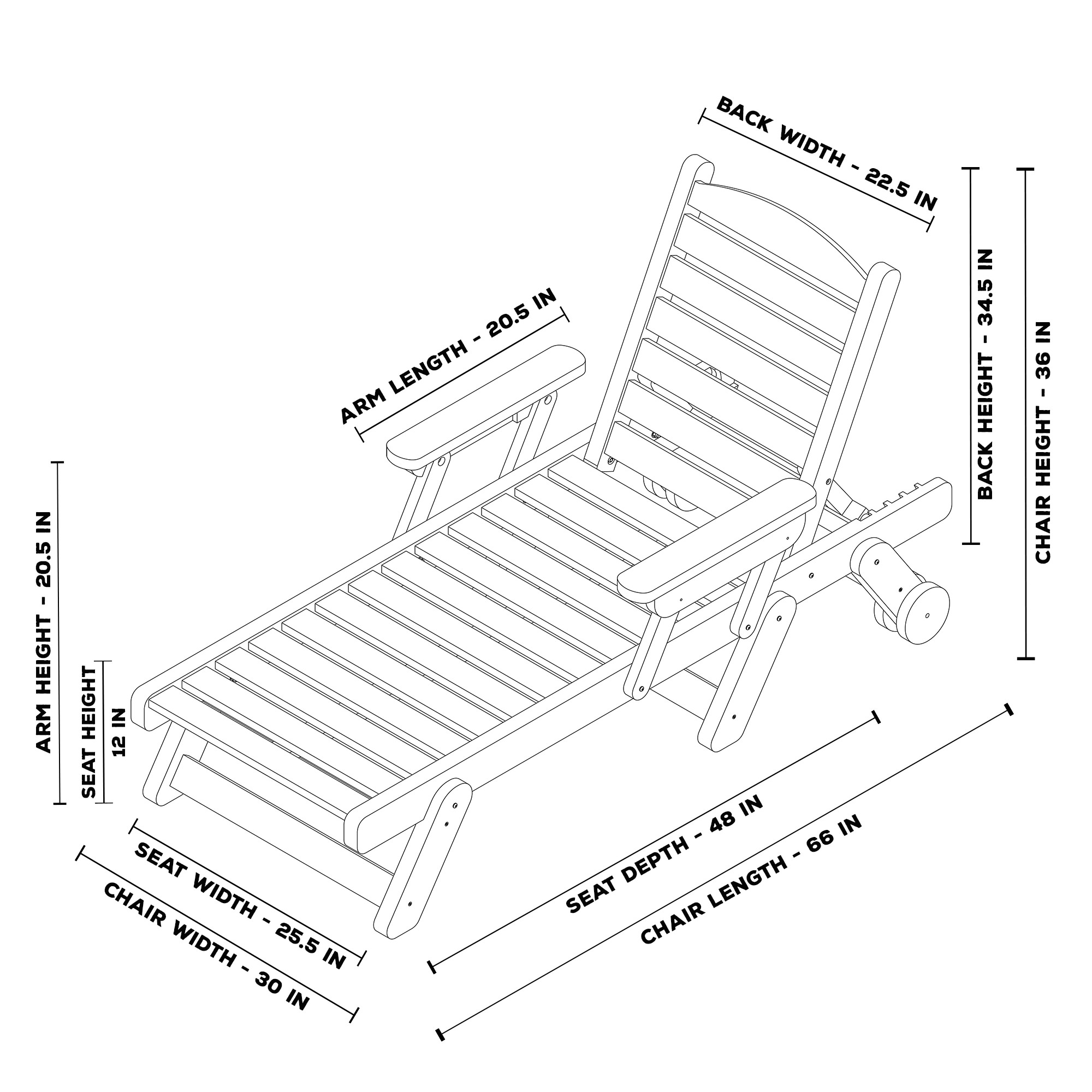 Chaise Lounge With Folding Arms Pawleys Island Hammocks