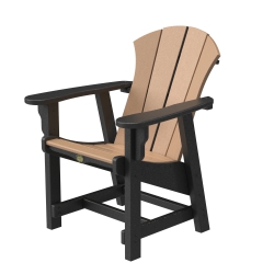 DURAWOOD® Sunrise Conversation Chair - Black and Cedar
