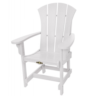 Sunrise Dining White Durawood Chair with Arms