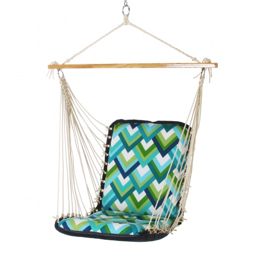Polyester Cushioned Single Swing - Resort Peacock
